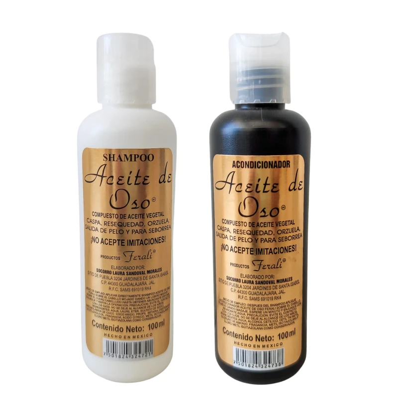 Shampoo y Acondicionador de ACEITE DE OSO 100 ml