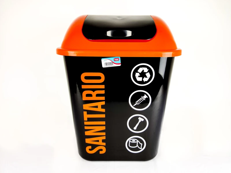 CESTO CON BALANCIN 24 LITROS SANITARIO